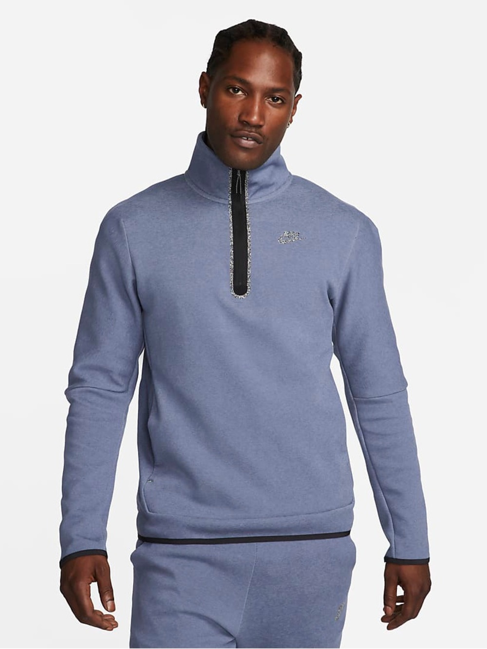 Nike Men’s Quarter Zip Pullover Blue Size Medium
